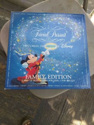 Trivial Pursuit Magic Of Disney Family Edition Board Game Complete