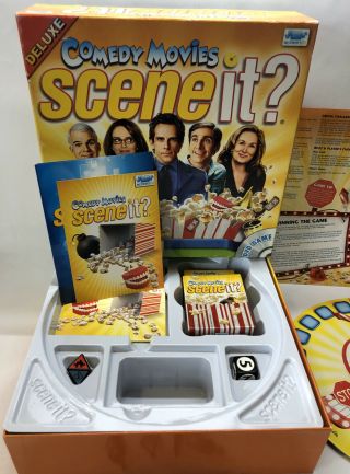 Scene It Comedy Movies Deluxe Family Trivia DVD Board Game 2,  Players or Teams 2