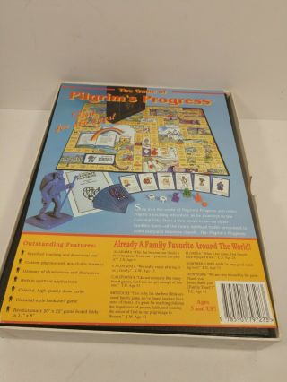 VINTAGE The Game of Pilgrim ' s Progress Board Game Christian Family Game Rare 3
