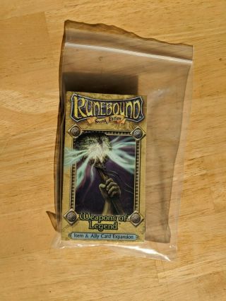 Fantasy Flight Games Runebound 2nd Ed Weapons Of Legend Item & Ally Card Exp.