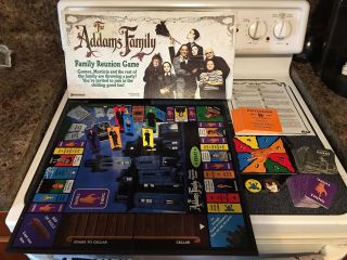 Vintage The Addams Family Reunion Board Game 1991 Complete.