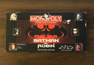 Monopoly Batman And Robin Collector 