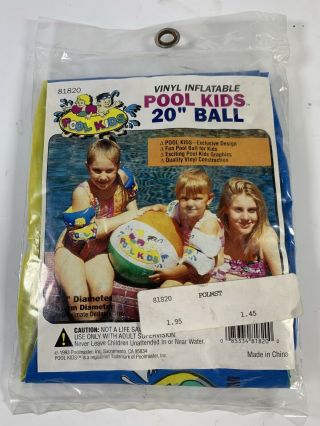 Vintage Ball Inflatable Vinyl Beach Ball,  Package 20” Pool Kids 81820