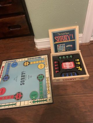 The Great Game Sorry - Parker Brothers Nostalgia Game Series - Wood Box 2002