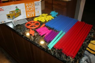 Build & Play Vehicle Kit Antsy Pants School Bus Kit Active Imagination