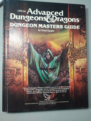 Vintage 1979 Tsr Ad&d Advanced Dungeons Dragons Dungeon Masters Guide Book
