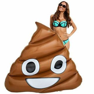 Koltose By Mash Poop Emoji Swimming Pool Float 5.  5 X 6 Foot Pool Float For Ad.