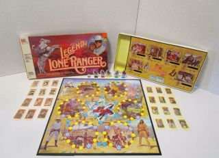 Euc Vintage 1980 The Legend Of The Lone Ranger Board Game By Mb 4108 Complete