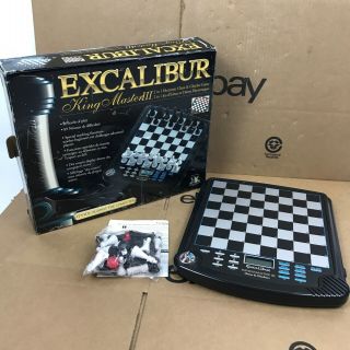 Excalibur King Master Iii Electronic Chess & Checker Game Model 911e - 3 8.  B4