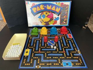 Vintage 1980/1982 Milton Bradley Pac - Man Board Game 100 Complete Usa