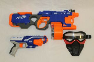 Nerf N - Strike Elite Hyperfire Automatic Blaster,  Includes Drum Mag,  And More