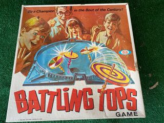 Vintage 1968 Ideal Toys Battling Tops Game Classic - Not Counted