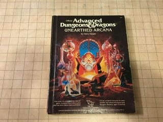 Unearthed Arcana 1st Edition Dungeons & Dragons Tsr D&d Ad&d - Dm Aid