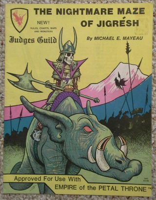 The Nightmare Maze Of Jigresh - Empire Of The Petal Throne - Ad&d Judges Guild 2