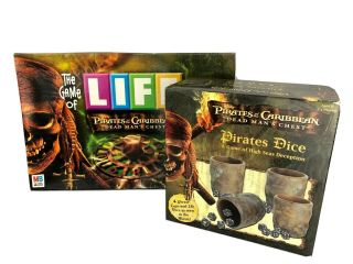 Pirates Of The Caribbean Game Of Life & Pirates Dice Board Games Disney Mb Games