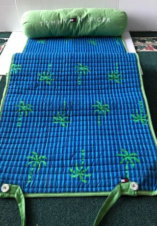 Beach Mat Tommy Hilfiger,  Blue And Green Palm Trees
