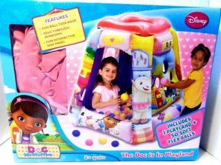 Doc Mcstuffins Inflatable Playland With Balls.  Gently In Orig.  Box