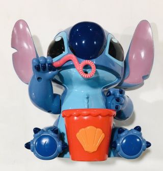 Disney 7 " Stitch Bubble Blowing Machine 32328 Lilo Animated Lawn Decor Toy