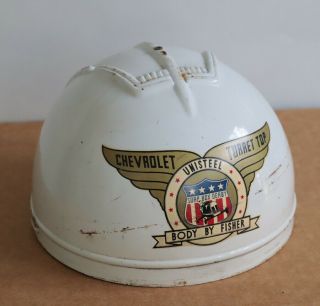 1940s Soap Box Derby Helmet Hat Chevrolet Turret Top Kids Pedal Race Car