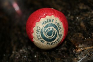 Vintage Leather Hacky Sack Official Footbag Red White Blue Hand Made