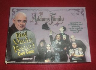 1991 Pressman The Addams Family - Find Uncle Fester Card Game - - Adams
