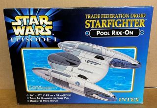 Star Wars Trade Droid Starfighter Ship Inflatable Pool Ride - On Toy Intex