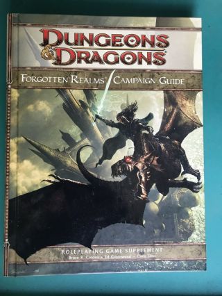 Dungeons And Dragons Forgotten Realms Campaign Guide With Map