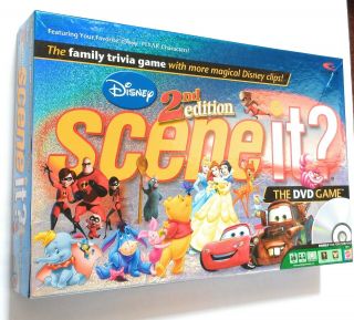Disney 2nd Edition Scene It? Dvd Game Mattel Disney Family Trivia