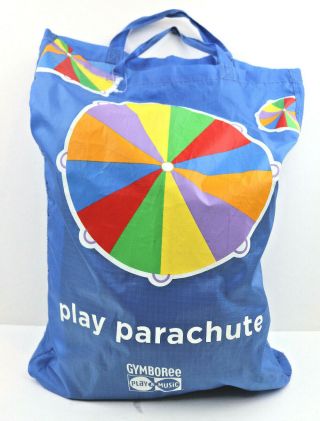 Gymboree Play Parachute 10 Ft Multicolor Handles Carrying Bag & Tag 3,