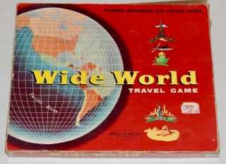 1957 Wide World Air Travel Game Diecast Rocket Movers Parker Brothers