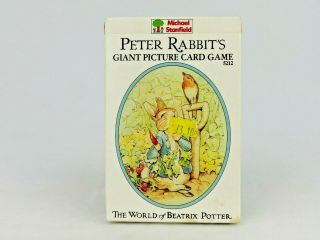Peter Rabbit ' s Giant Picture Card Game.  Vintage Tales of Beatrix Potter.  1988. 2
