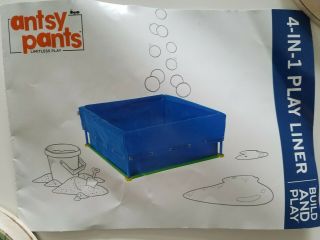 Antsy Pants Build And Play Kit 4 - In - 1 Play Liner For Ball Pit,  Sand Water Play