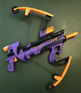 Nerf N - Strike Blaster Big Bad Bow Purple Orange Blaster Dart Gun
