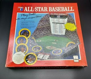 Vintage Cadaco Official Mlb 1989 All - Star Baseball Board Game Complete Vgc