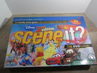 Disney SCENE IT 2nd Edition DVD Game COMPLETE 2007 Family Game PIXAR 2