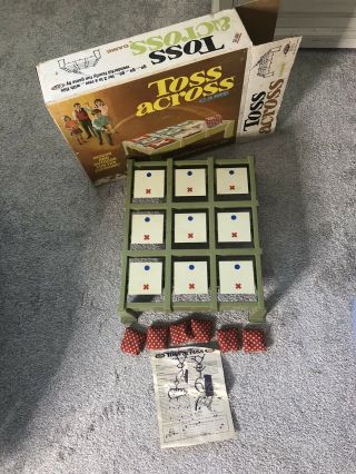 Vintage Toss Across Game Ideal Box & Bean Bags