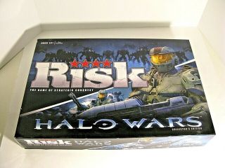 Risk Halo Wars Collectors Edition Board Game 2009 Hasbro Open Box Complete