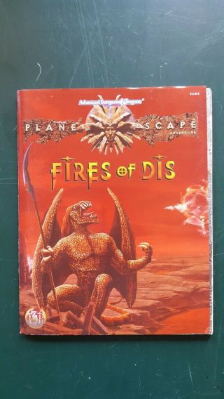 Advanced Dungeons & Dragons Fires Of Dis 2nd Ed Planescape Adventure Tsr 2608