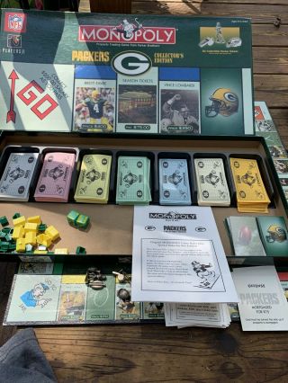 Green Bay Packers Edition Monopoly Game Complete