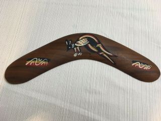 Boomerang 10 " Jabiru Made In Australia Aboriginal Art Connection Native Timber