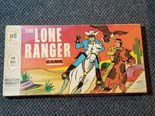 Vintage 1966 The Lone Ranger Milton Bradley Board Game Tv Show Usa Ages 5 - 12