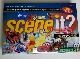 Disney Scene It? The Dvd Game 2nd Edition Complete Family Board Game