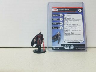 Star Wars Miniature Darth Malak With Card