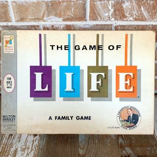 Vintage 1960 Milton Bradley The Game Of Life Board Game Complete