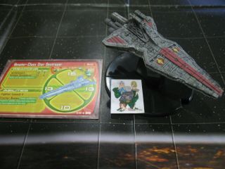 Star Wars Miniatures Starship Battles Venator - Class Star Destroyer Wth Card 6/60