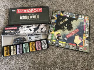 Monopoly World War Ii Hasbro Board Game Ww2 100 Complete,  Never Played