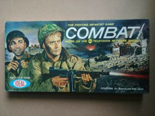 1963 Combat Fighting Infantry Game Tv Show Ideal Complete Vic Morrow