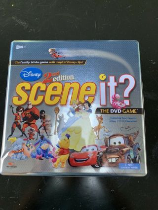 Disney 2nd Edition Scene It Tin Dvd Board Game 100 Complete