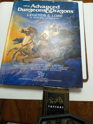 Ad&d Legends & Lore - 1984 Tsr Advanced Dungeons Dragons 2nd Ed Ex Cond