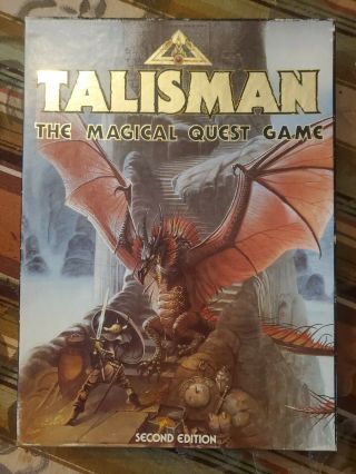 Vintage Talisman The Magical Quest Game,  Dated 1985,  Second Edition,  Complete